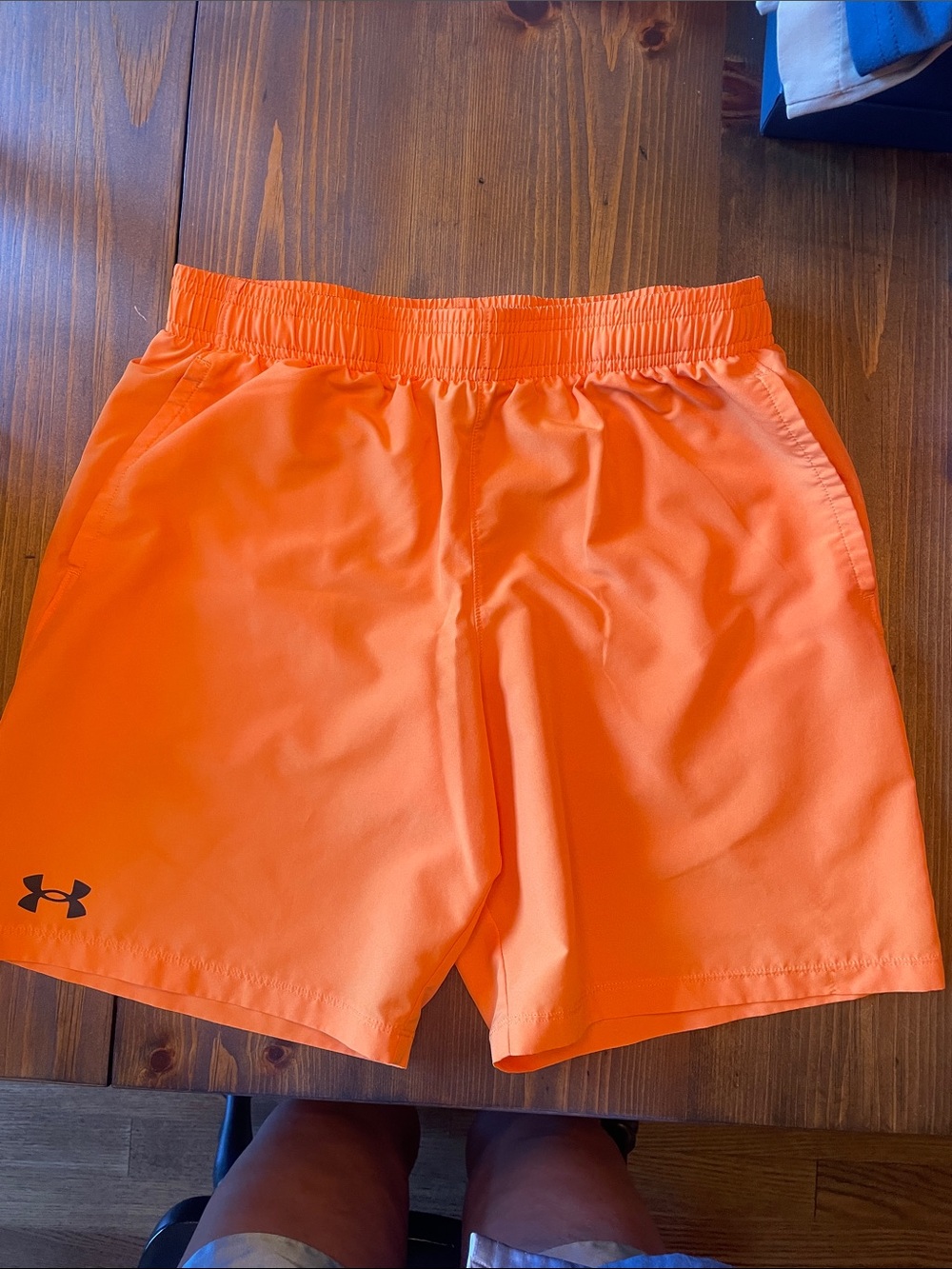 Under Armour youth xl Orange Performance Athletic Shorts